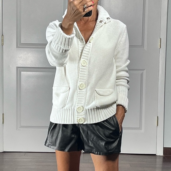 Akris Punto Jackets & Blazers - Akris Punto White Cotton Jacket Cardigan size 10